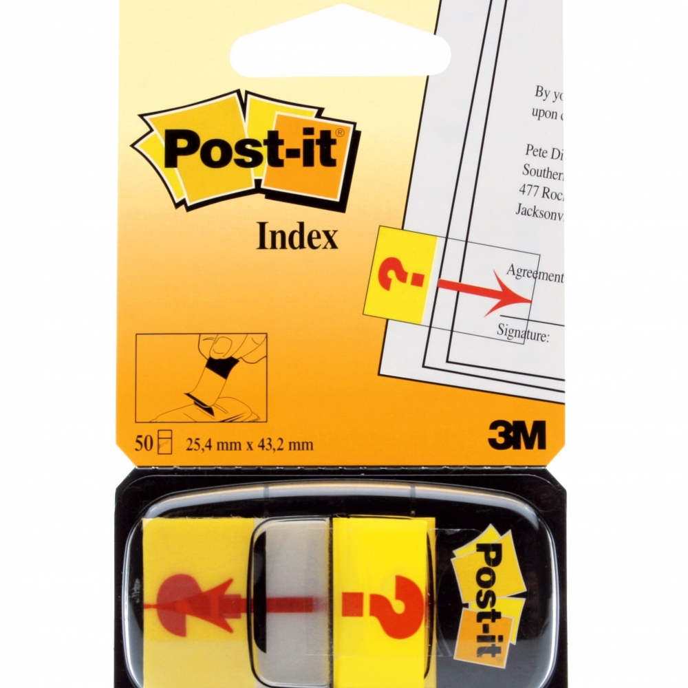 Post-it index "Question Mark", 50 listiÄ‡a, 25,4x43,2mm 680-32R - Papirići za beleške