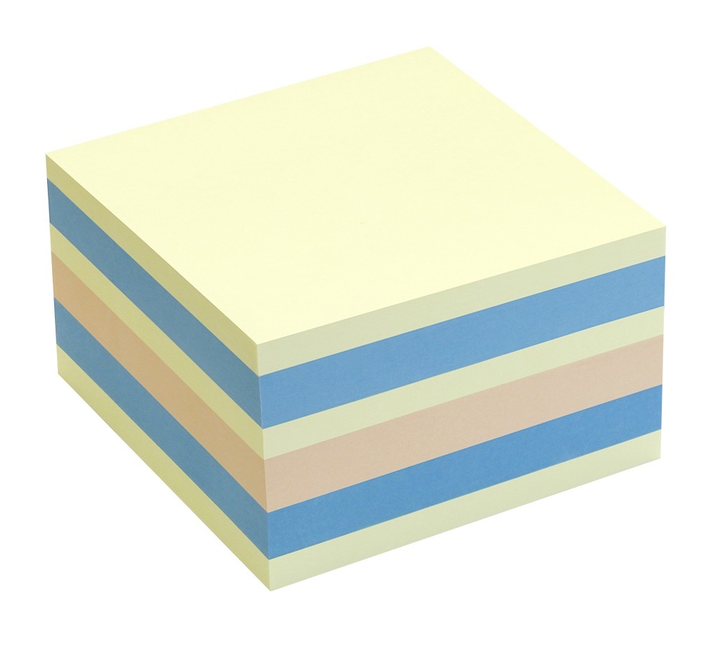 Samolepljivi blokÄiÄ‡i 75x75 pastel mix yellow, KOCKA 1/450 - Samolepljivi blokčići
