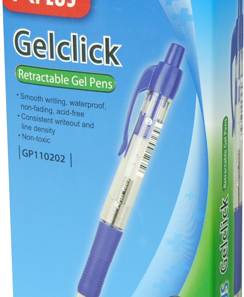 Gel roler GP110202 sa push mehanizmom 0,7 mm, gumeni grip - Gel roleri